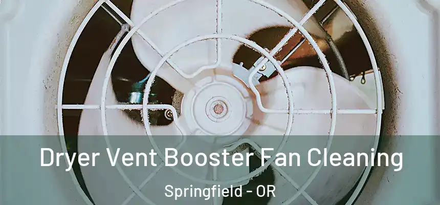 Dryer Vent Booster Fan Cleaning Springfield - OR